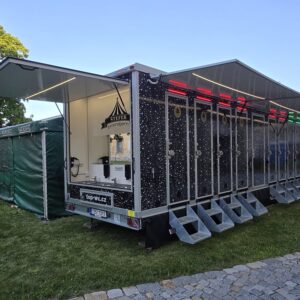 Sprchový přívěs SANILUX, mobilní sprchy, sprchy na akci, pronájem sprch, sprchový kontejner, Top-wc.cz, topwc_cz