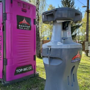 Mobilní toaleta s umyvadlem, Pronájem mobilních toalet, Top-wc.cz